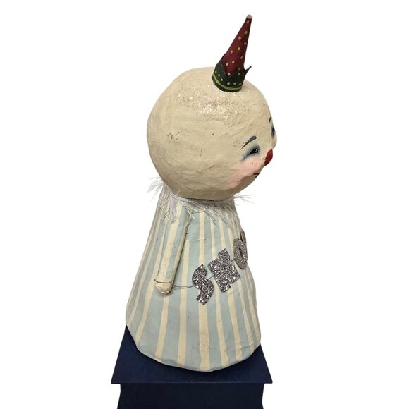 12" Virginia Betourne for Bethany Lowe Snowman Clown Hat Figurine - Picture 3 of 9